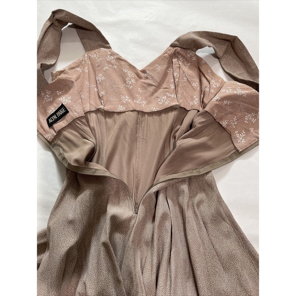 Vintage 90s Alyn Paige Fit Flare Mini Sun Dress Cottage Romantic Whimsy Size 7/8 - Picture 13 of 13
